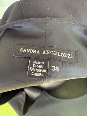Sandra Angelozzi Black Midi Dress - Sleek Tailored Design